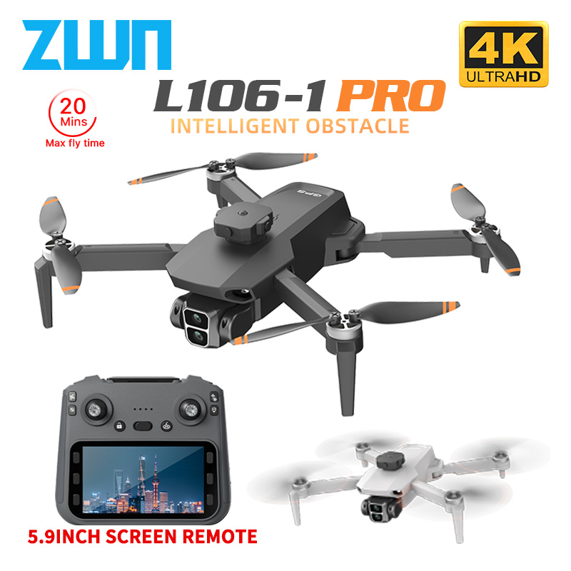Drone Camera Hd - L106-1PRO GPS プロフェッショナルドローン 4K HD カメラスクリーンリモート