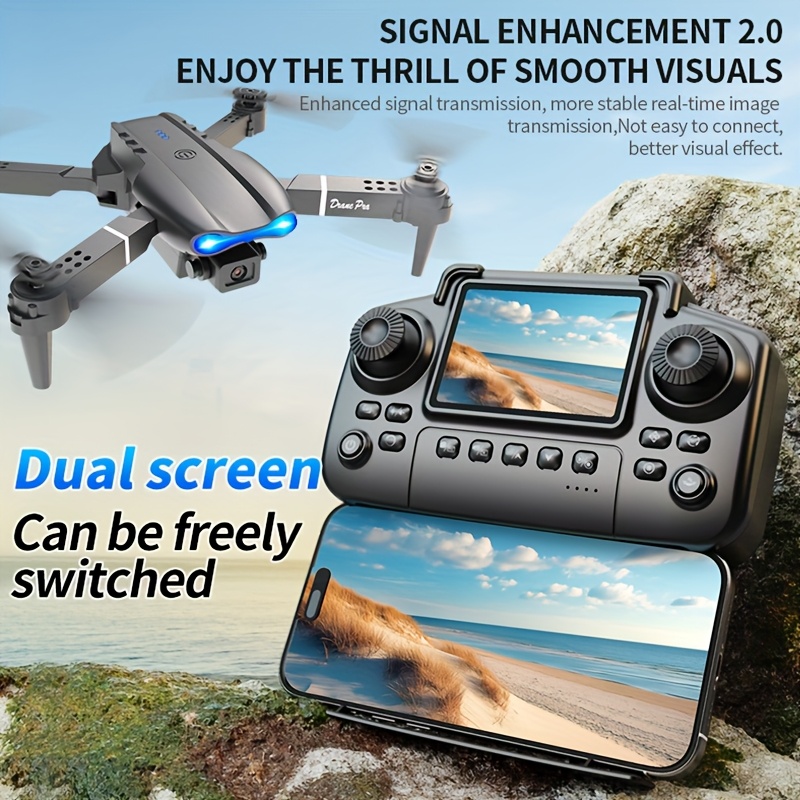 2026年型、デュアルカメラ4K HD、画面付きリモコン、2 - Drone Camera Hd のレビューと価格